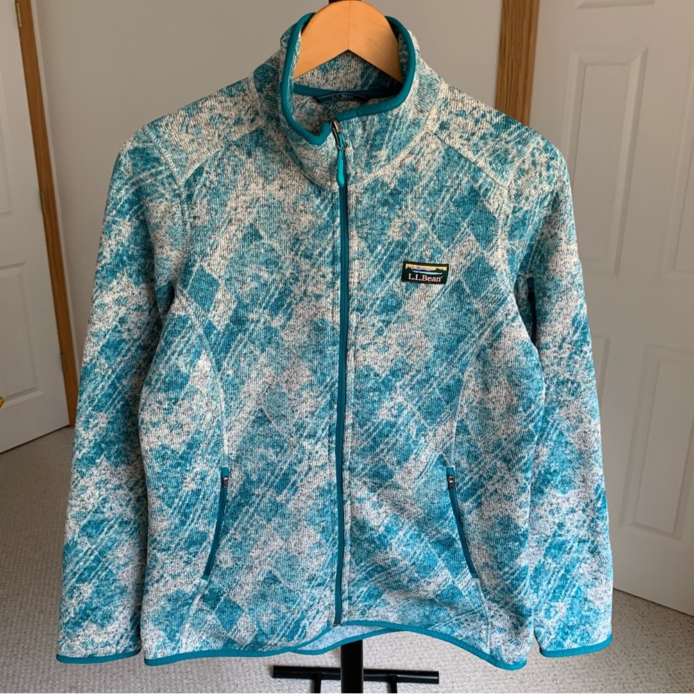 LL Bean Fleece Full Zip Sweater Jacket Women’s Medium
